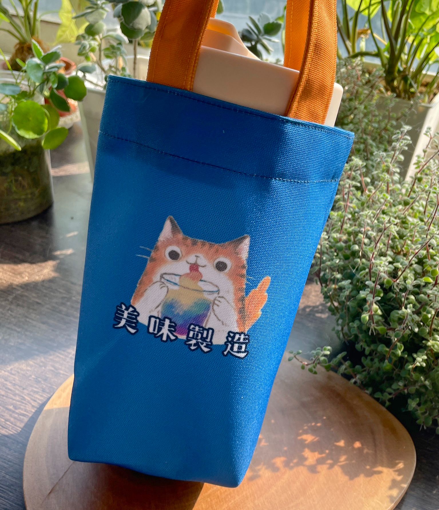 [即將絕版]貓咪插畫萬用提袋、杯套