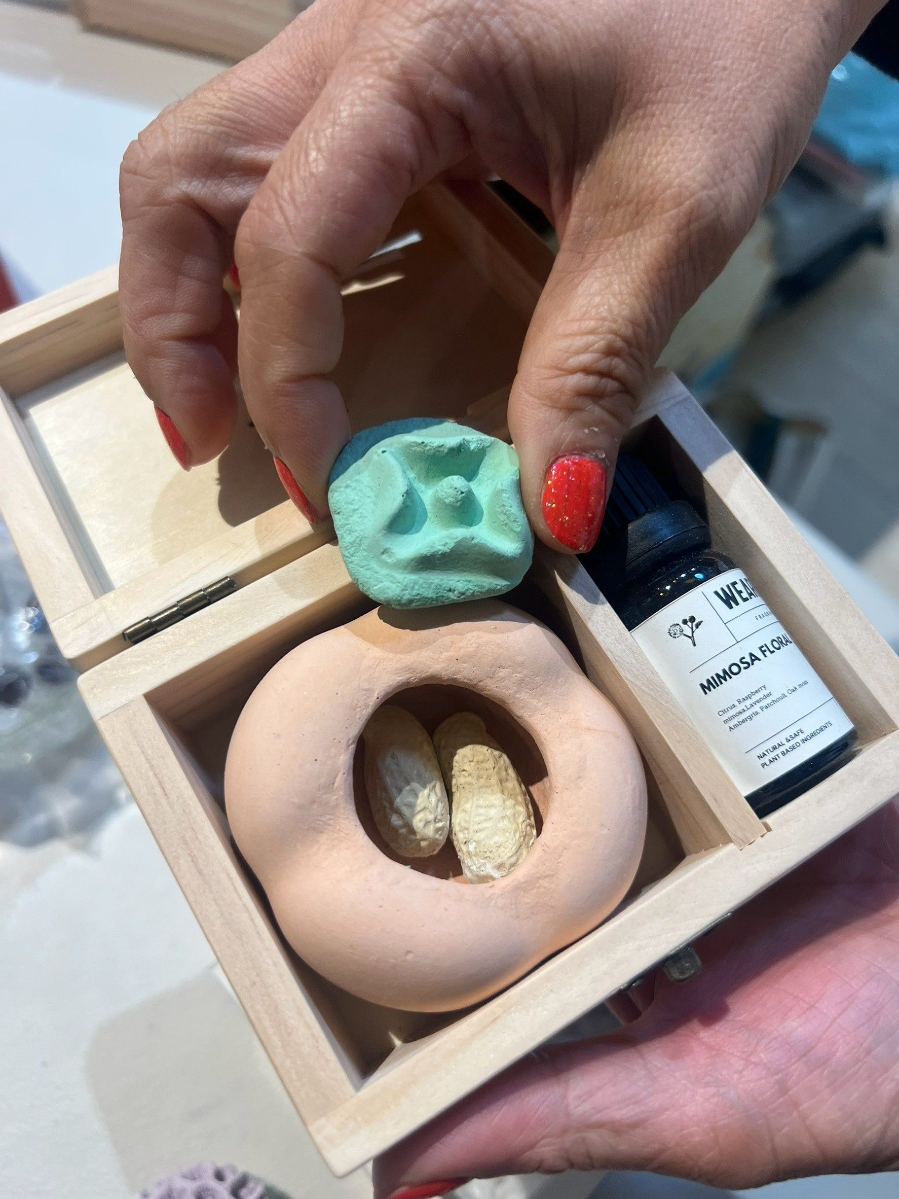 臺灣蚵殼文創 好柿發生擴香石